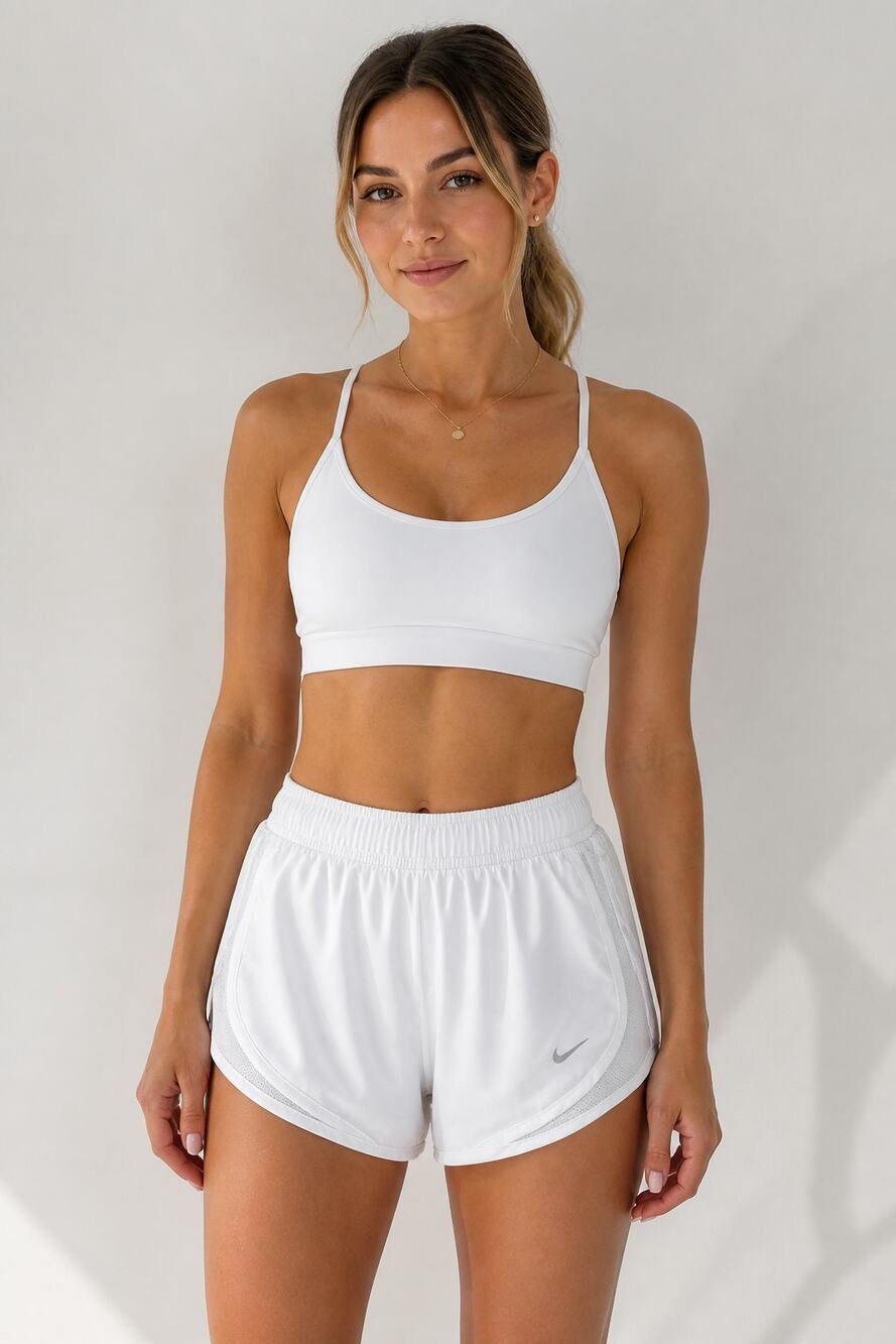 Nike Tempo White Dri-FIT Running Shorts S